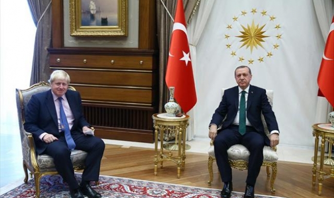 Cumhurbaşkanı Erdoğan Johnson’ı kabul etti
