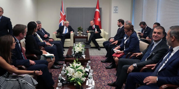 Cumhurbaşkanı Erdoğan, Johnson'ı kabul etti