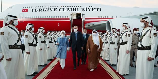 Cumhurbaşkanı Erdoğan Katar'da