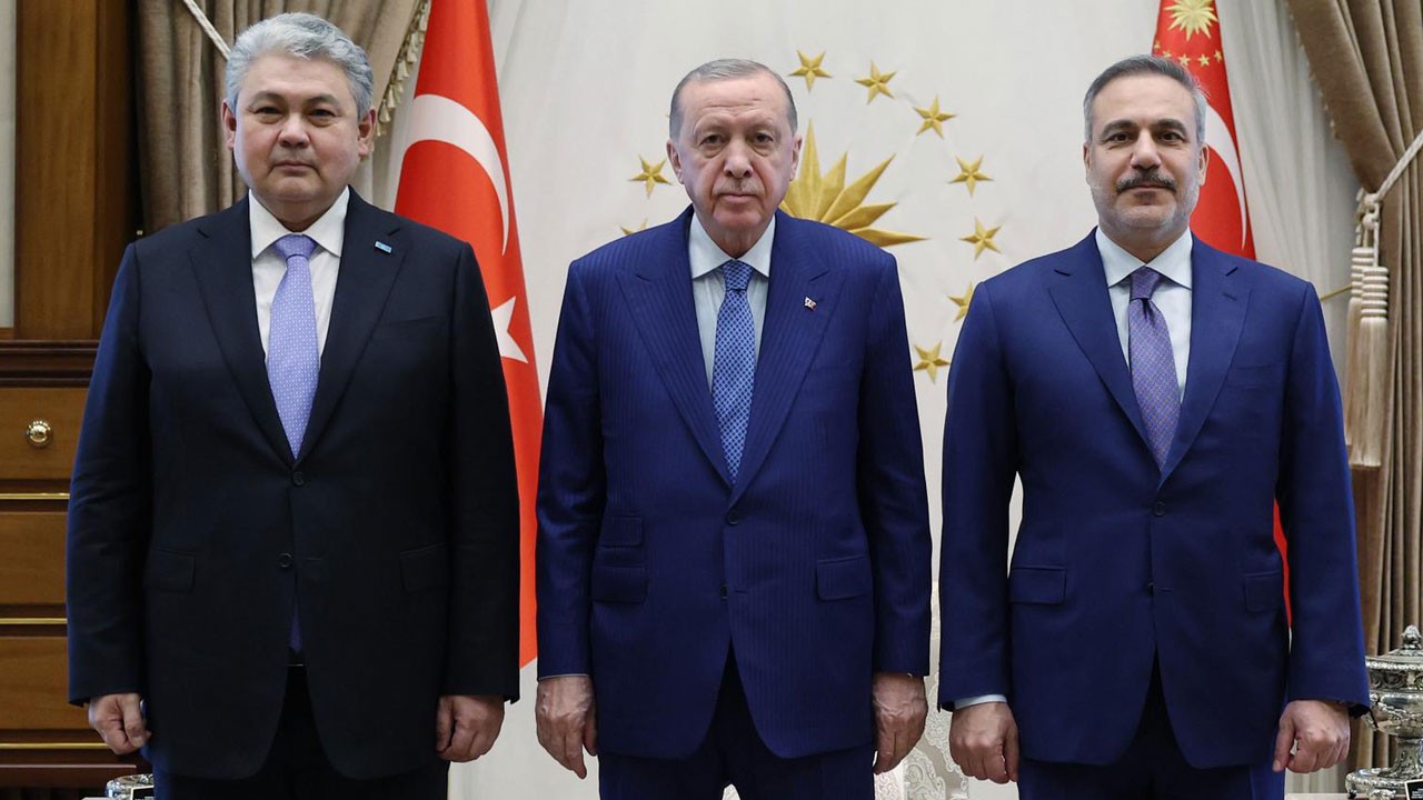 Cumhurbaşkanı Erdoğan, Kazakistan Dışişleri Bakanı Koşerbayev'i kabul etti
