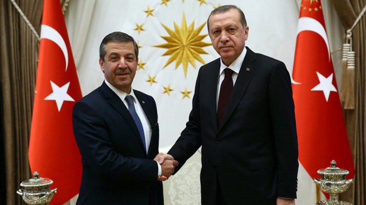 Cumhurbaşkanı Erdoğan KKTC Dışişleri Bakanını kabul etti