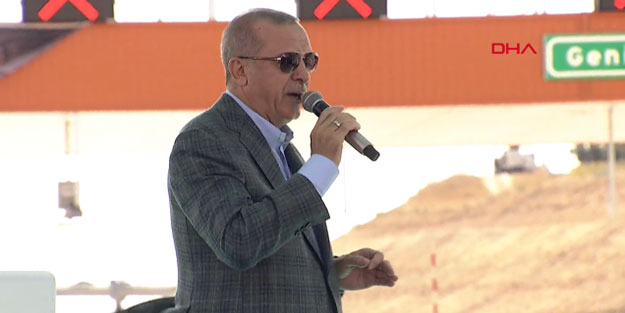 Cumhurbaşkanı Erdoğan, dev projelerin açılışında konuştu: Bunların aklı ermez bunlara