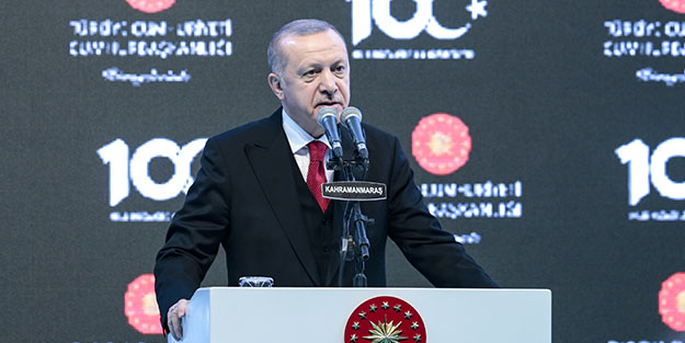 Cumhurbaşkanı Erdoğan Kahramanmaraş'ta konuştu