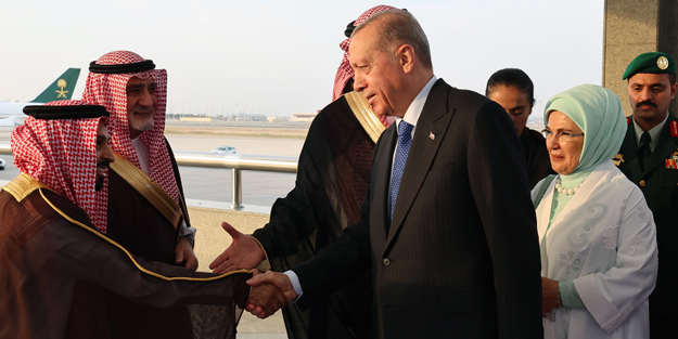 Cumhurbaşkanı Erdoğan Körfez turunun ilk durağı Suudi Arabistan'da!
