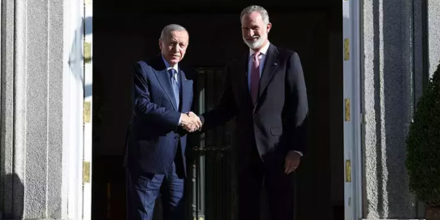 Cumhurbaşkanı Erdoğan, Kral 6. Felipe ile bir araya geldi