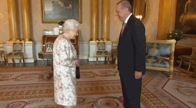 Cumhurbaşkanı Erdoğan Kraliçe Elizabeth ile görüştü