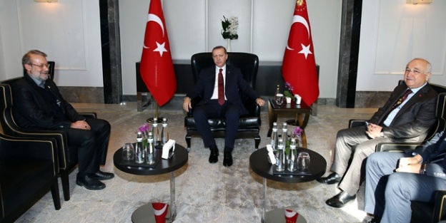 Cumhurbaşkanı Erdoğan, Laricani'yi kabul etti