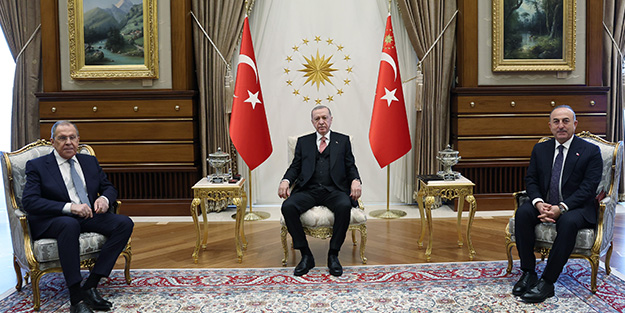 Cumhurbaşkanı Erdoğan Lavrov'u kabul etti