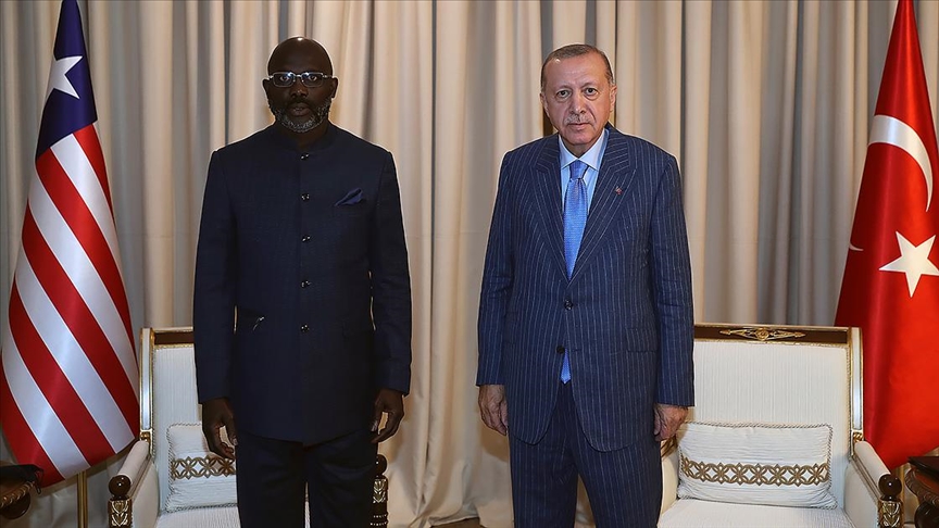 Cumhurbaşkanı Erdoğan, Liberya Devlet Başkanı Weah ile görüştü