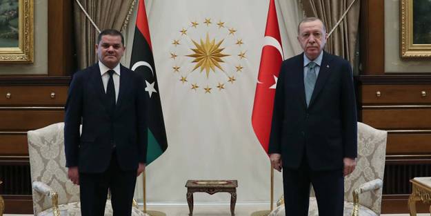 Cumhurbaşkanı Erdoğan, Libya Başbakanı Dibeybe'yi kabul etti