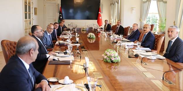 Cumhurbaşkanı Erdoğan, Libya Başbakanı ile bir araya geldi