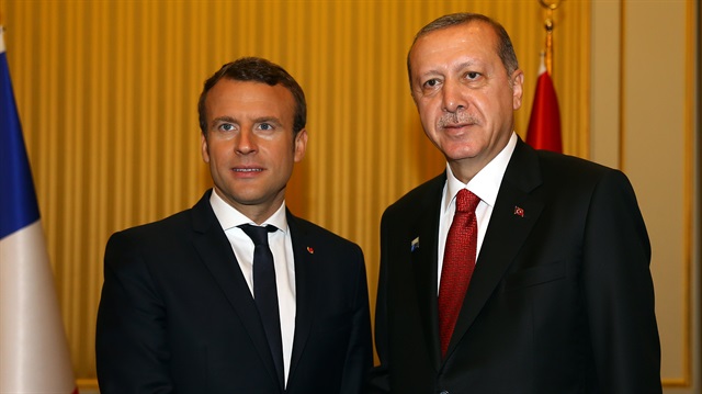 Cumhurbaşkanı Erdoğan Macron ile görüştü