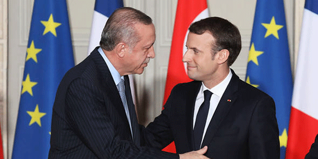 Cumhurbaşkanı Erdoğan Macron ile görüştü