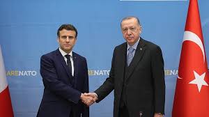 Cumhurbaşkanı Erdoğan Macron ile görüştü