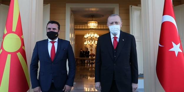 Cumhurbaşkanı Erdoğan, Makedonya Başbakanı Zaev'i kabul etti