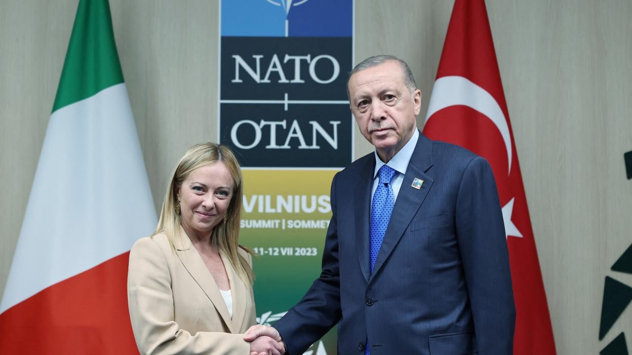 Cumhurbaşkanı Erdoğan, Meloni ile görüştü