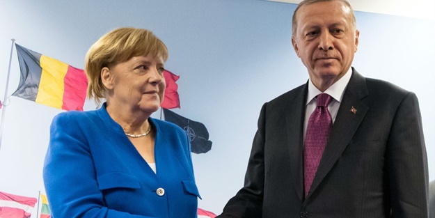 Cumhurbaşkanı Erdoğan Merkel ile görüştü
