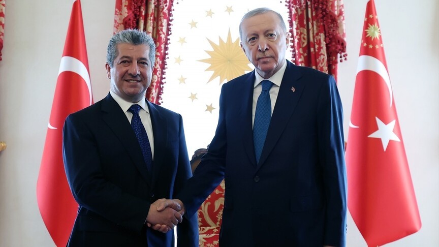 Cumhurbaşkanı Erdoğan, Mesrur Barzani'yi kabul etti! "Terörsüz Türkiye" mesajı verdi