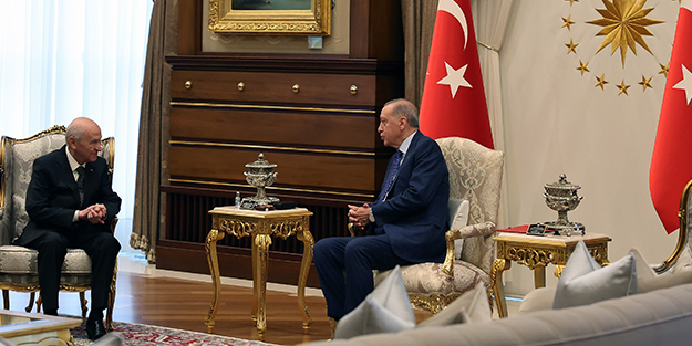 Cumhurbaşkanı Erdoğan, MHP Lideri Bahçeli’yi kabul etti