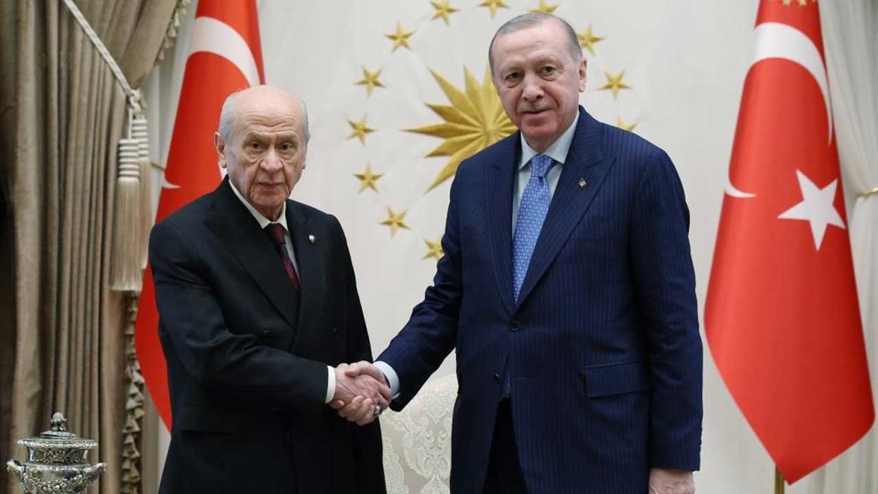Cumhurbaşkanı Erdoğan, MHP lideri Devlet Bahçeli ile bir araya geldi