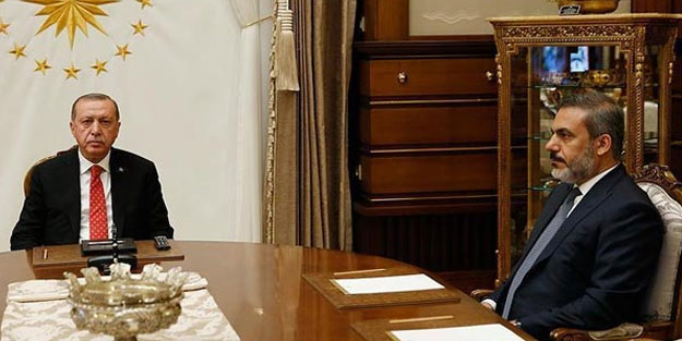 Cumhurbaşkanı Erdoğan, MİT Müsteşarı Fidan ile görüştü
