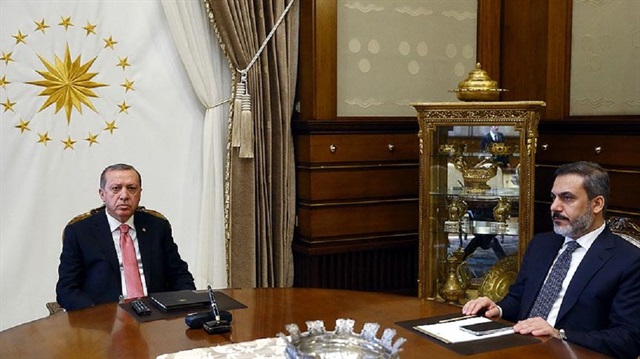 Cumhurbaşkanı Erdoğan, MİT Müsteşarı Fidan'ı kabul etti