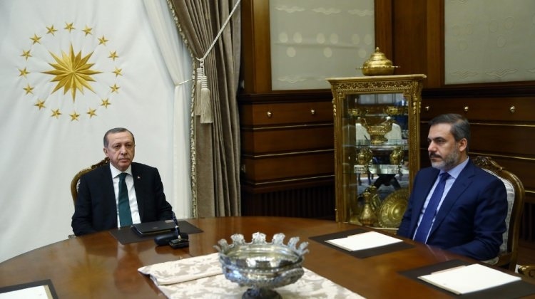 Cumhurbaşkanı Erdoğan, MİT Müsteşarını kabul ettiErdoğan, MİT Müsteşarını kabul etti