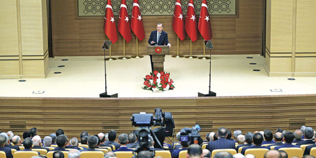 Cumhurbaşkanı Erdoğan muhtarlara hitap etti