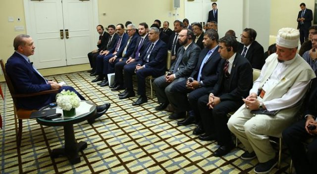Cumhurbaşkanı Erdoğan, Müslüman toplumu temsilcilerini kabul etti