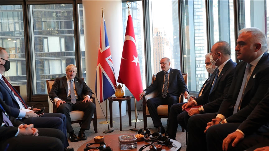 Cumhurbaşkanı Erdoğan, New York'ta İngiltere Başbakanı Johnson'u kabul etti