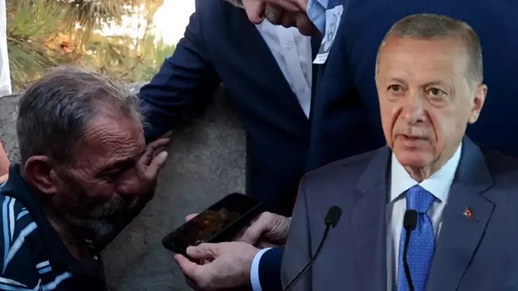 Cumhurbaşkanı Erdoğan, orman şehidinin babası ile görüştü