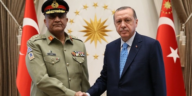 Cumhurbaşkanı Erdoğan Pakistan'lı komutanı kabul etti