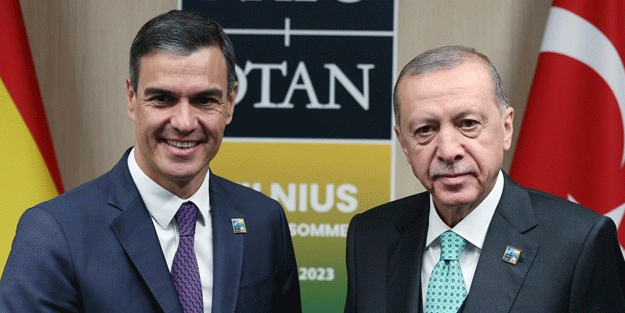 Erdoğan, Sanchez ile görüştü