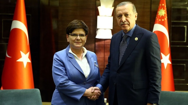 Cumhurbaşkanı Erdoğan Polonya Başbakanı ile görüştü