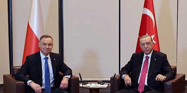 Cumhurbaşkanı Erdoğan, Polonya Cumhurbaşkanı Duda ile görüştü