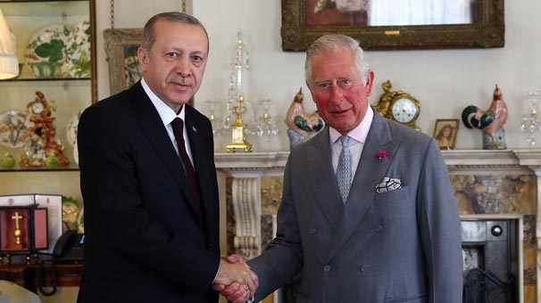 Cumhurbaşkanı Erdoğan Prens Charles ile görüştü