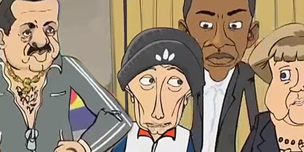 Erdoğan Putin'i tekmeyle duvara yapıştırdı