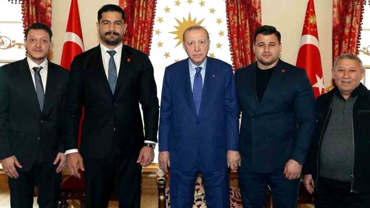 Cumhurbaşkanı Erdoğan, şampiyonları kabul etti: Rıza Kayaalp’ten rekor sözü!