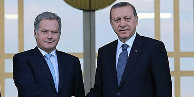 Erdoğan, Niinistö ile görüştü