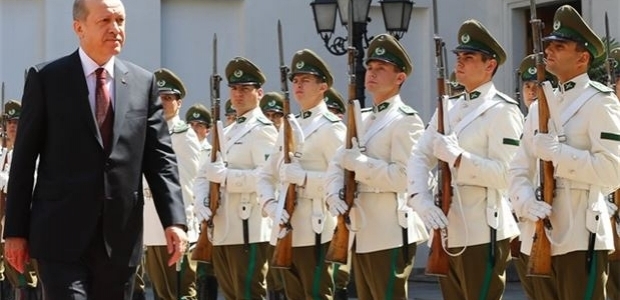 Erdoğan Şili'de resmi törenle karşılandı