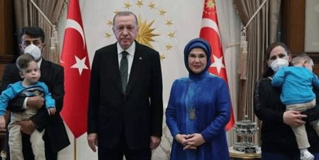 Erdoğan siyam ikizlerinin doğum gününü kutladı
