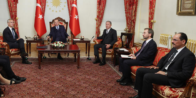 Cumhurbaşkanı Erdoğan Stoltenberg'i kabul etti