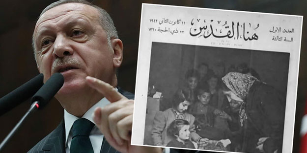 Cumhurbaşkanı Erdoğan, tarihi fotoğrafla Yunanistan'a tepki gösterdi