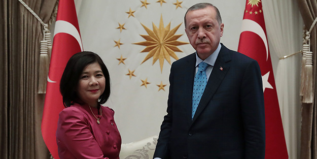 Cumhurbaşkanı Erdoğan Tayland Büyükelçisi'ni kabul etti