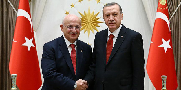 Erdoğan TBMM Başkanı Kahraman'ı kabul etti