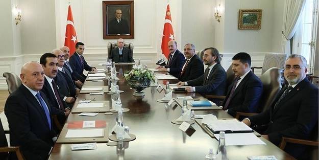 Cumhurbaşkanı Erdoğan, TİSK yönetimini kabul etti