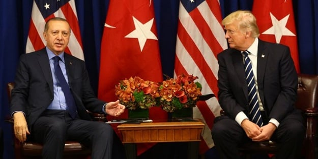 Reis-i Cumhur Erdoğan, Trump ile bir araya geldi