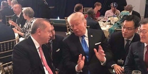 Cumhurbaşkanı Erdoğan, Trump'la bir araya geldi