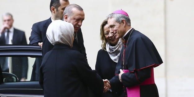 Cumhurbaşkanı Erdoğan Vatikan'da