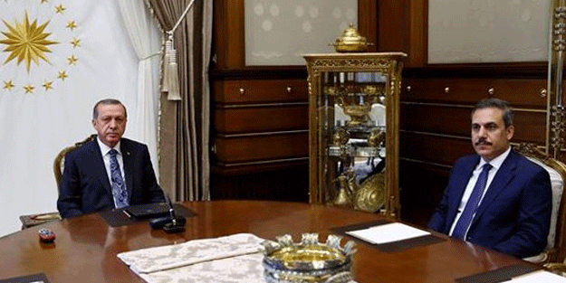 Cumhurbaşkanı Erdoğan ve Fidan bir araya geldi